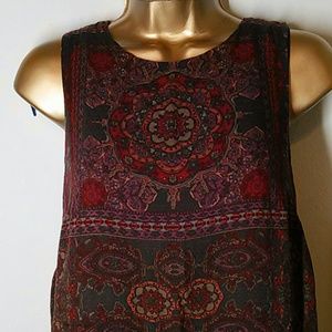 Ecoté tapestry shift dress